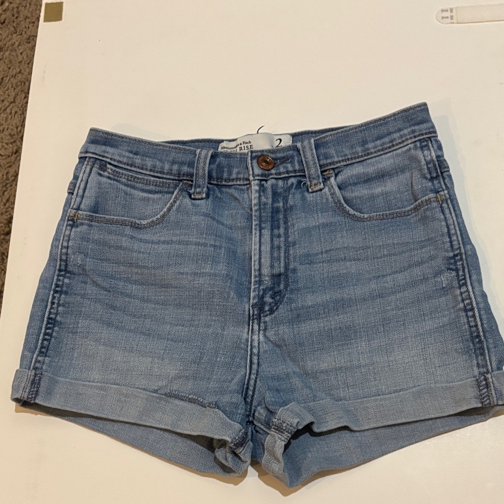 Abercrombie & Fitch Light Blue Jean Shorts